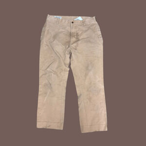 Orvis Waxed Cotton Chinos | Khaki Fieldwear | Size 34 | Vintage
